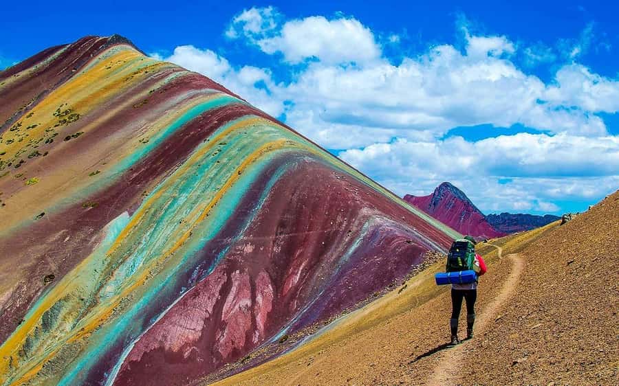 7 Colors Mountain - Reaching the Top: Time for Photos, Explanations, and Panoramic Views