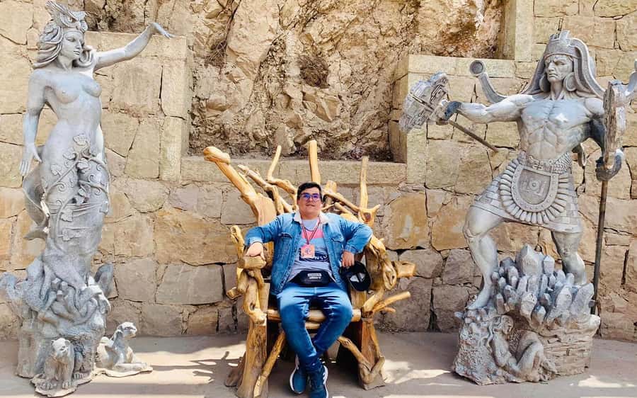 Cusco: Adobe of the gods on quad bikes tour - Arriving at Apukunaq Tianan: giant cliffside gods and a guided walk