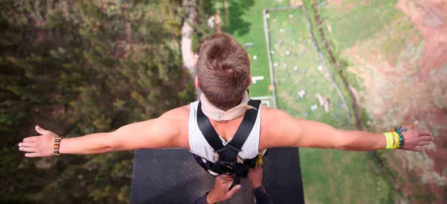 Cusco: Bungee Jump and Slingshot Combo Adventure - The 125 m bungee jump: the part that changes your heartbeat