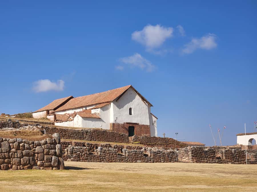 From Cusco: Chinchero, Moray, Maras and Ollantaytambo - Chinchero: Inca ruins plus alpaca wool textiles