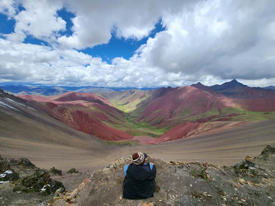 From Cusco: Full Day tour to Rainbow mountain and Red Valley - The hike up to Rainbow Mountain viewpoint