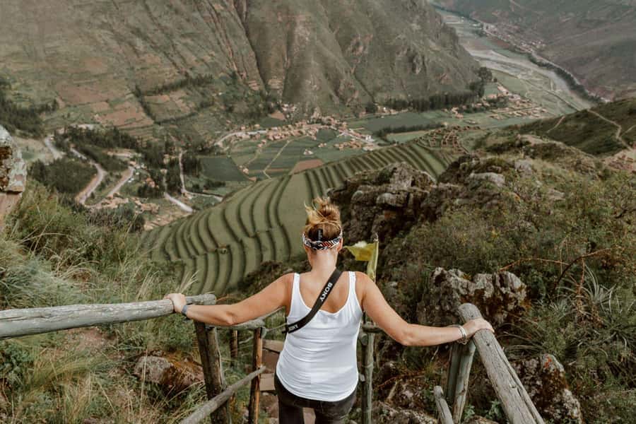From Cusco: Private Pisac Ruins and Alpaca Farm Day Trip - Pisac Archaeological Park: walking an Inca route toward the religious sector