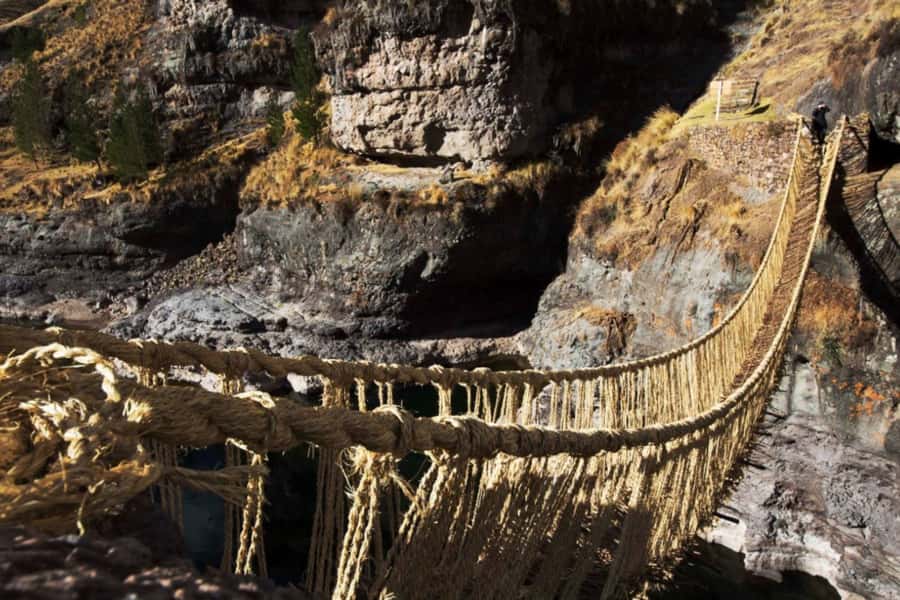 From Cusco: Q'eswachaka Bridge & 4 Lagoons Full-Day Tour - Q’eswachaka Bridge Entrance and Approach: Last Inca Rope Bridge Over the Apurímac