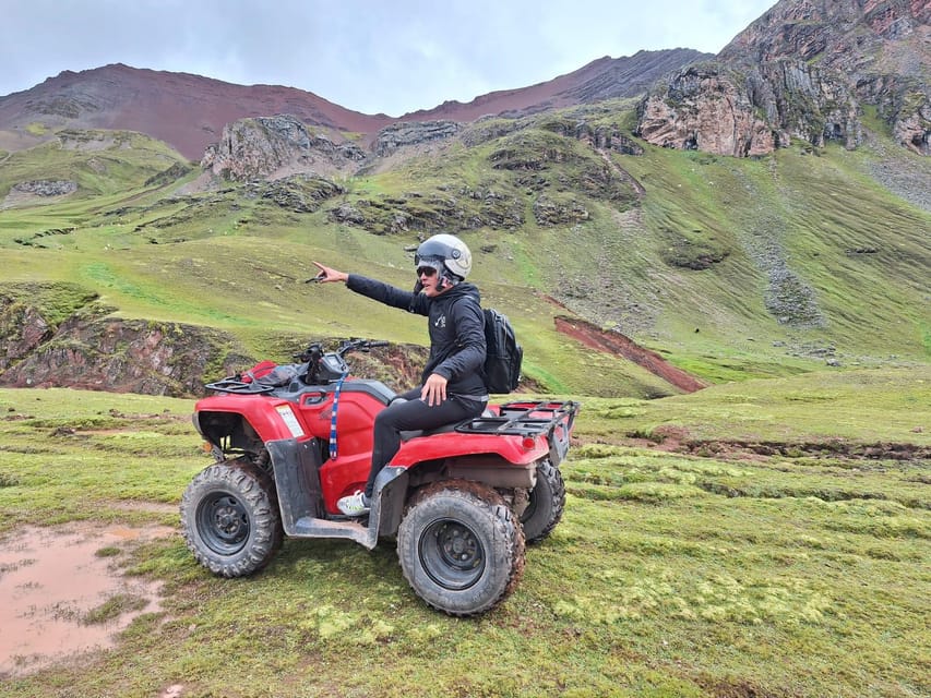 From cusco: Rainbow Mountain ATV Tour with meals - The summit window on Rainbow Mountain: timing and photos