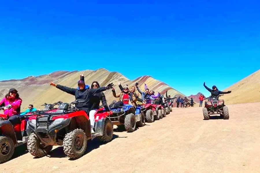 From Cusco: Rainbow Mountain in ATV Quad Bikes + meals - From Cusco pickup to Cusipata: the day starts gently