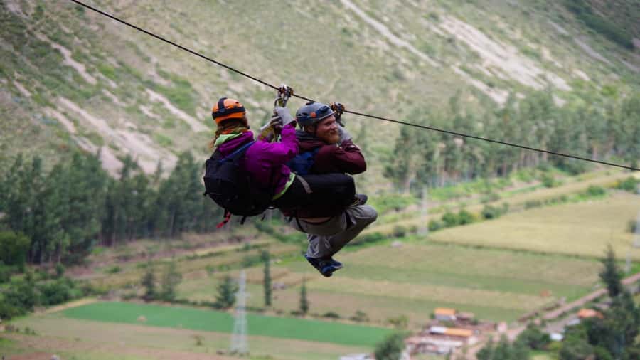 From Cusco: Via Ferrata & Zip Line with lunch - Zip line down the Sacred Valley: how the adrenaline portion is staged