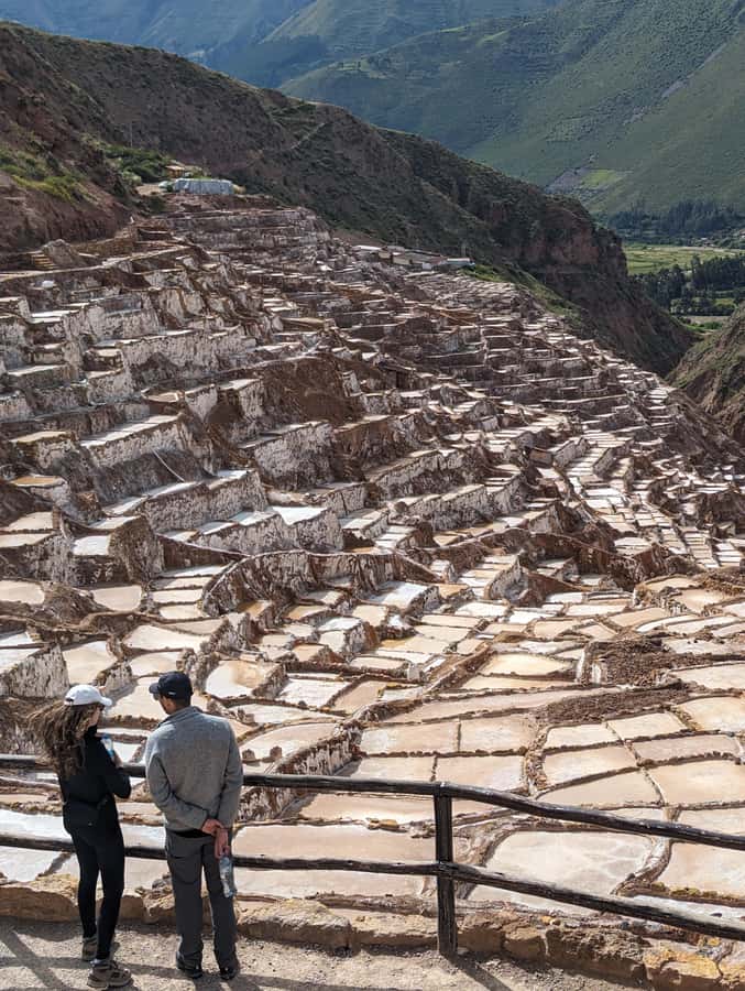 From Ollantaytambo:Moray, Salt Mines, Chinchero end in Cusco - Maras Salt Mines: Thousands of Salt Ponds and a Storage Story