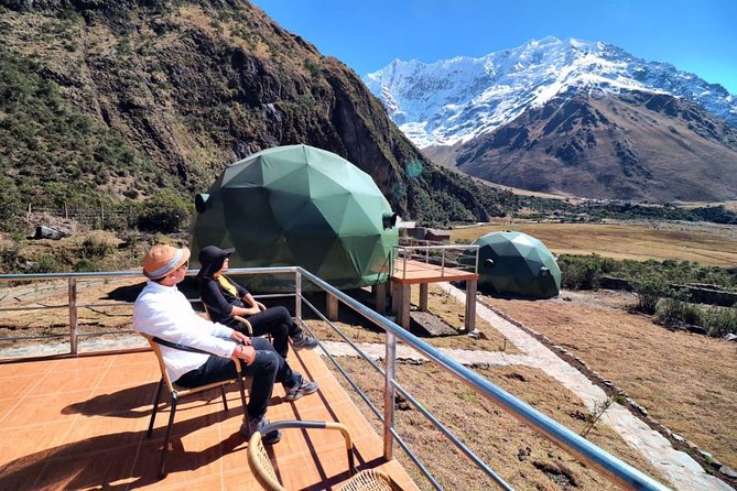Salkantay Trek 4 Days to Machu Picchu by Glamping Sky Lodge Dome - Day 2: The 4650m Salkantay pass, cloud forest downhike, and Chaullay coffee-camp vibes