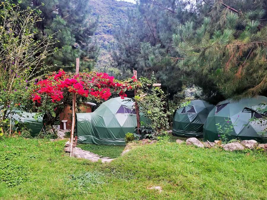 Salkantay Trek to Machu Picchu 5D/4N or 4D/3N by glamping - Day 3: Santa Teresa Valley trekking, coffee tour, Cocalmayo hot springs, and dome nights