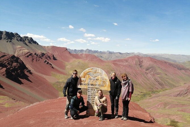 The Vinicunca Rainbow Mountain in a day from Cusco - At the summit: geology talk, ice history, and the color science